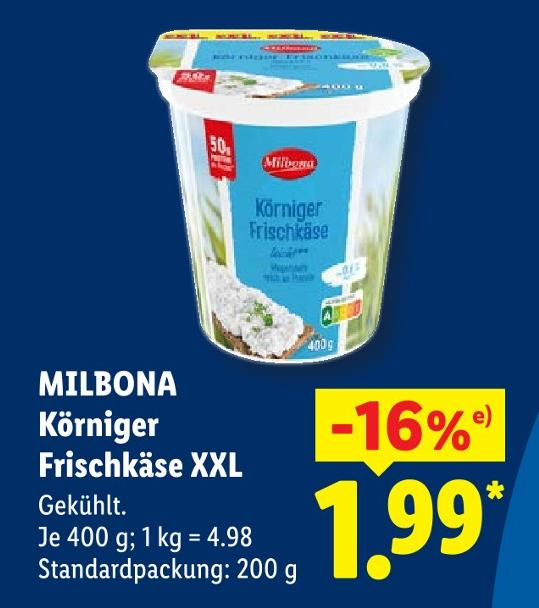 Körniger Frischkäse XXL