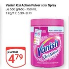 Aktuelles Oxi Action Pulver Angebot bei GLOBUS in Leipzig ab 4,79 €