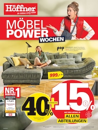 Höffner Prospekt für Vetschau mit 8 Seiten Höffner Prospekt für Vetschau: "MÖBEL POWER", 8 Seiten, 27.08.2025 - 09.09.2025