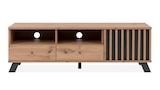 TV - Lowboard Artisan Eiche - anthrazit 138 cm - MEDAN Angebote bei Die Möbelfundgrube Blieskastel für 159,99 €