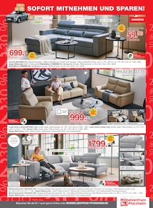 Ecksofa im aktuellen Möbelzentrum Pforzheim Prospekt (Stuttgart) Ecksofa im Möbelzentrum Pforzheim Prospekt "WSV Finale" mit 20 Seiten (Stuttgart)