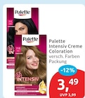 Intensiv Creme Coloration von Palette im aktuellen budni Prospekt