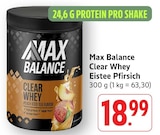 Clear Whey Eistee Pfirsich Angebote von Max Balance bei EDEKA Frankfurt für 18,99 €
