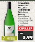 Stiftsberg Riesling im Angebot bei Kaufland in Sindelfingen Stiftsberg Riesling Angebote von Genossenschaftskellerei Heilbronn bei Kaufland Sindelfingen für 3,99 €