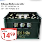 Eifelbräu Landbier Angebote von Bitburger bei GLOBUS Trier für 14,99 €