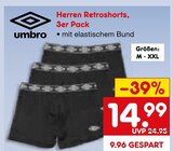 Herren Retroshorts Angebote von Umbro bei Netto Marken-Discount Gronau für 14,99 €