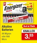 Zimmermann Hambühren - Max Alkaline Batterien Angebot im Prospekt Max Alkaline Batterien bei Zimmermann im Hambühren Prospekt für 3,33 €