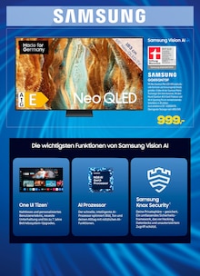 Fernseher im EURONICS Prospekt "GENAU RICHTIG. SAMSUNG PRODUKTE FÜR MEIN SMARTES ZUHAUSE." mit 8 Seiten (Paderborn)