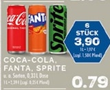 Aktuelles Coca-Cola, Fanta, Sprite Angebot bei EDEKA in Dinslaken ab 0,79 €