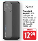 Powerbank Rapid 20.000 im Angebot bei E center in Freiburg Powerbank Rapid 20.000 Angebote von XLAYER bei E center Freiburg für 12,99 €