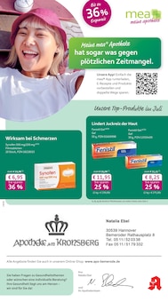 Aktueller mea - meine apotheke Prospekt "Unsere Juli-Angebote" für Hannover Aktueller mea - meine apotheke Prospekt für Hannover mit Seiten