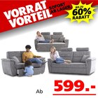 Benito 3-Sitzer + 2-Sitzer Sofa bei Seats and Sofas im Selm Prospekt für 599,00 €