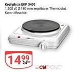 Kochplatte EKP 3405 Angebote von CLATRONIC bei GLOBUS Neustadt für 14,99 €