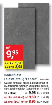 Bodenfliese Feinsteinzeug 'Cenere' bei BAUHAUS in Melle Bodenfliese Feinsteinzeug 'Cenere' im Angebot bei BAUHAUS Melle