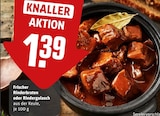 Aktuelle Fleisch Angebote bei REWE in Bochum Aktuelles Frischer Rinderbraten Angebot bei REWE in Bochum ab 1,39 €