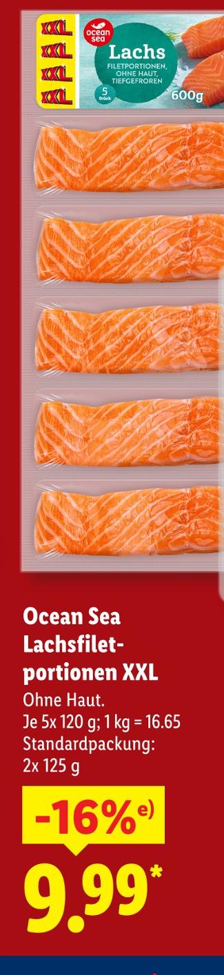 Lachsfiletportionen XXL