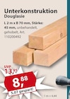 Unterkonstruktion Douglasie bei Sonderpreis Baumarkt im Prospekt "" für 8,88 €