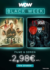 WOW Prospekt für Brandenburg der aktuellen Woche, gültig von 25.11.2025 bis 01.12.2025 Aktueller WOW Brandenburg Prospekt "Filme und Serien ab 2,98€ mtl." mit 1 Seite