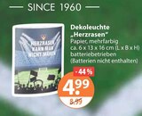 Dekoleuchten im V-Markt Prospekt Dekoleuchte Herzrasen im aktuellen V-Markt Prospekt für 4,99 €