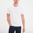 T-shirt manches courtes coton col V blanc homme - La Halle T-shirt manches courtes coton col V blanc homme à 5,99 € dans le catalogue La Halle