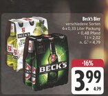 Bier Angebote von Beck's bei EDEKA Karlstadt für 3,99 €