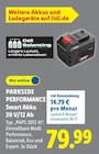 Performance Smart Akku 20 V/12 Ah Angebote von Parkside bei Lidl Fulda für 79,99 €