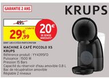 Machine à café Piccolo XS - Krups - Intermarché à Niort Machine à café Piccolo XS - Krups en promo chez Intermarché Niort à 29,99 €