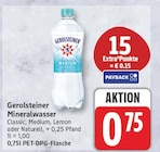 Mineralwasser von Gerolsteiner für 0,75 € bei EDEKA im Angebot Mineralwasser von Gerolsteiner im aktuellen EDEKA Prospekt