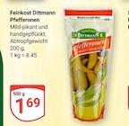 Pfefferonen im Angebot bei GLOBUS in Kaiserslautern Pfefferonen Angebote von Feinkost Dittmann bei GLOBUS Kaiserslautern für 1,69 €