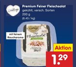 Aktuelles Premium Feiner Fleischsalat Angebot bei Netto Marken-Discount in Essen ab 1,29 €