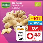 Bio Ingwer von BioBio für 0,49 € bei Netto Marken-Discount im Angebot Bio Ingwer von BioBio im aktuellen Netto Marken-Discount Prospekt