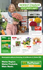 ZG Raiffeisen Supermarkt Prospekt der aktuellen Woche mit 8 Seiten, gültig von 16.10.2025 bis 22.10.2025, in Angelhof I u. II und Umgebung Aktueller ZG Raiffeisen Supermarkt Prospekt in Angelhof I u. II und Umgebung, "HERBSTZAUBER" mit 8 Seiten, 16.10.2025 - 22.10.2025