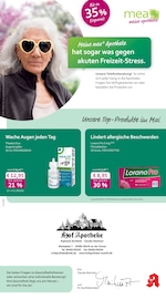 mea - meine apotheke Apotheken Prospekt der aktuellen Woche mit 4 Seiten, gültig von 01.05.2026 bis 31.05.2026, in Wörth und Umgebung Aktueller mea - meine apotheke Apotheken Prospekt in Wörth und Umgebung, "Unsere Mai-Angebote" mit 4 Seiten, 01.05.2026 - 31.05.2026