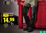 Pantalon de travail - Lidl à Calais Pantalon de travail en promo chez Lidl Calais à 14,99 €