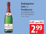 Sekt im Angebot bei famila Nordost in Neustadt Sekt Angebote von Rotkäppchen bei famila Nordost Neustadt für 2,99 €