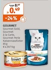 Katzennassfutter von GOURMET im aktuellen Müller Prospekt für 0,49 €