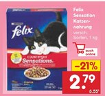 Sensation Katzennahrung im Angebot bei Netto Marken-Discount in Bensheim Sensation Katzennahrung Angebote von Felix bei Netto Marken-Discount Bensheim für 2,79 €