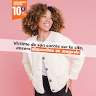 Veste sherpa boutonnée blanc femme à La Halle dans Lussagnet