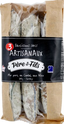 Saucisson De Sanglier - Père 3 fils - Monoprix Saucisson De Sanglier - Père 3 fils à 4,90 € dans le catalogue Monoprix "Eh ben ça promo"