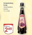 Essig im Angebot bei GLOBUS in Siegen Essig Angebote von Hengstenberg bei GLOBUS Siegen für 2,49 €
