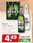 Aktuelle Becks Angebote bei Getränkeland in Rostock Aktuelles Blue Lemon 0.0 Angebot bei Getränkeland in Rostock ab 4,49 €