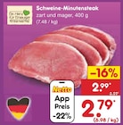 Netto Marken-Discount - Schweine-Minutensteak Angebot im Prospekt Schweine-Minutensteak bei Netto Marken-Discount im Prospekt "" für 2,79 €