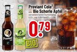 Proviant Cola oder Bio Schorle Apfel bei Trinkgut im Oberursel Prospekt für 0,79 €