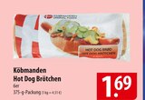 Köbmanden Hot Dog Brötchen Angebote bei famila Nordost Stade für 1,69 €