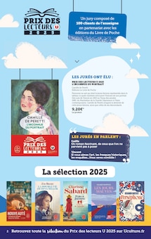 Catalogue Super U de la semaine "Destination CULTURE : Faites de votre été un moment d'évasion !" avec 2 pages, valide du 01/07/2025 au 13/07/2025 pour La Ravoire et alentours Prospectus Super U de la semaine "Destination CULTURE : Faites de votre été un moment d'évasion !" avec 2 pages, valide du 01/07/2025 au 13/07/2025 pour La Ravoire et alentours