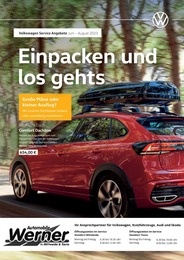 Volkswagen Prospekt "Wir lieben den Sommer" für Altmittweida, 1 Seite, 01.06.2023 - 31.08.2023