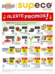 Catalogue Discount Alimentaire Supeco en cours à Rouen et alentours, Alerte promos !, 2 pages, 30/04/2024 - 06/05/2024