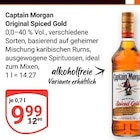 Original Spiced Gold Angebote von Captain Morgan bei GLOBUS St. Ingbert für 9,99 €