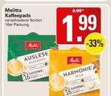 Kaffeepads im Angebot bei WEZ in Löhne Kaffeepads Angebote von Melitta bei WEZ Löhne für 1,99 €