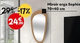 Miroir orga Sophie 70x40 cm dans le catalogue Maxi Bazar